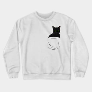 Cat Pocket Crewneck Sweatshirt